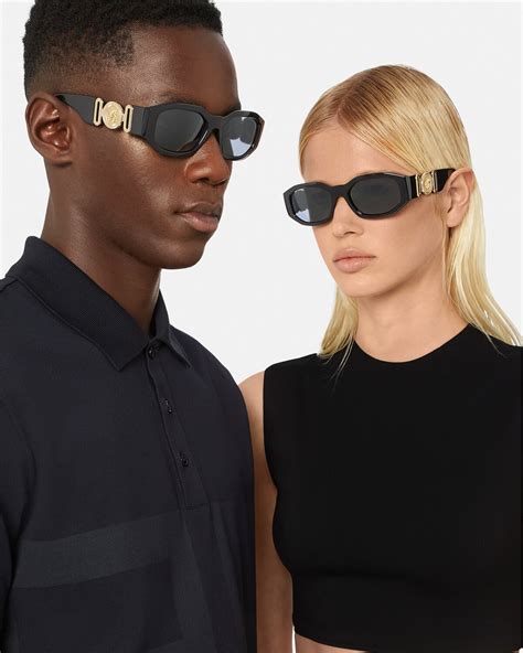 versace sunglasses medusa black|notorious big Versace sunglasses.